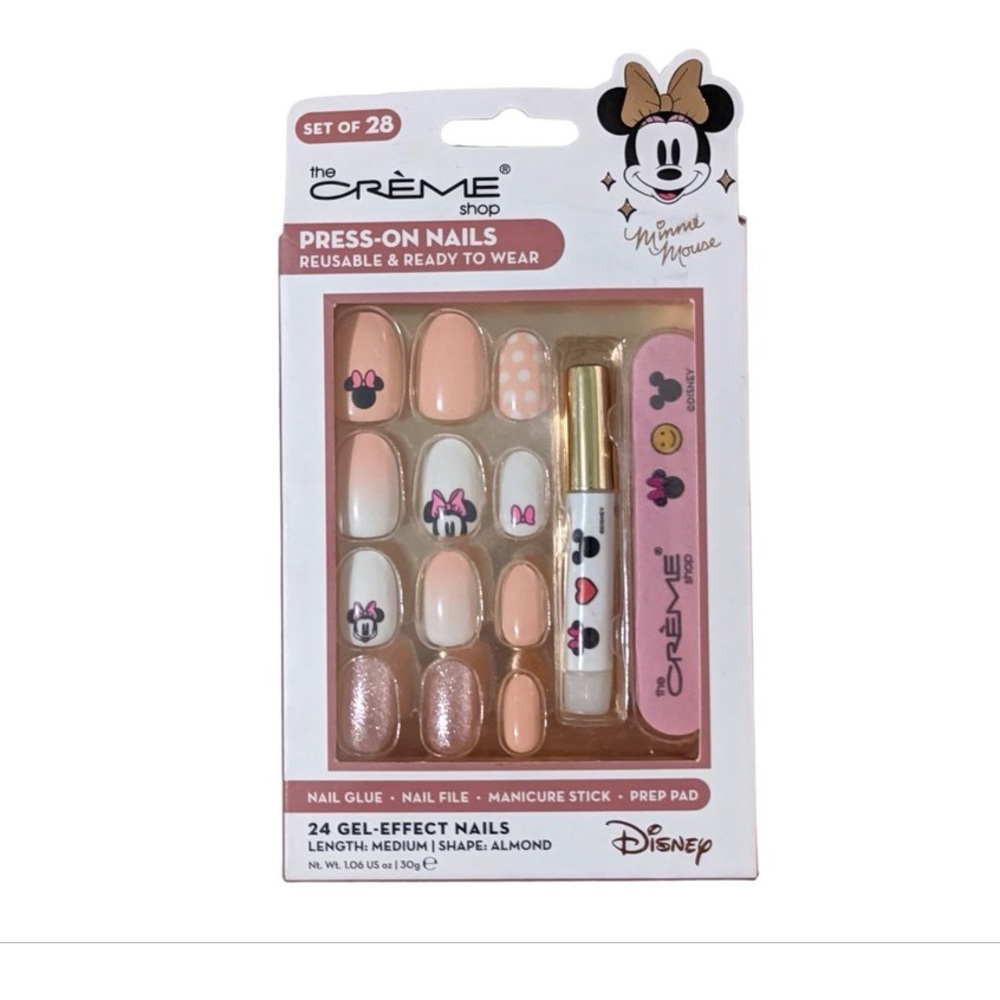 The Crème Shop Press On Nails X Minnie Mouse